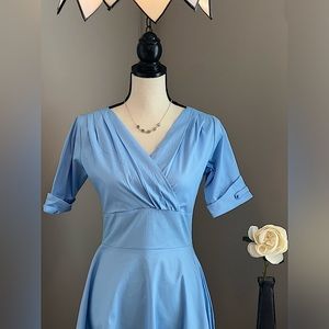 Light Blue 50’s Vintage Style Spring Dress - MINT LIMIT (NEW)